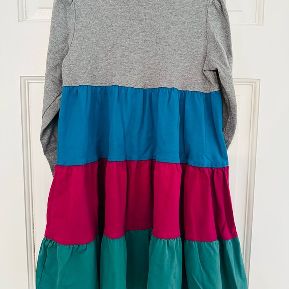 Hanna Andersson Gray and Color Block Kids Dress - Picture 5 of 5